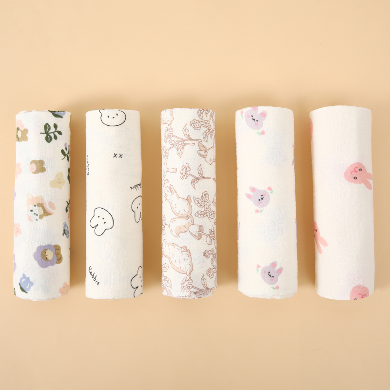 Baby Puree Pouch - 1 sztuka muślinowej pieluszki otulającej dla