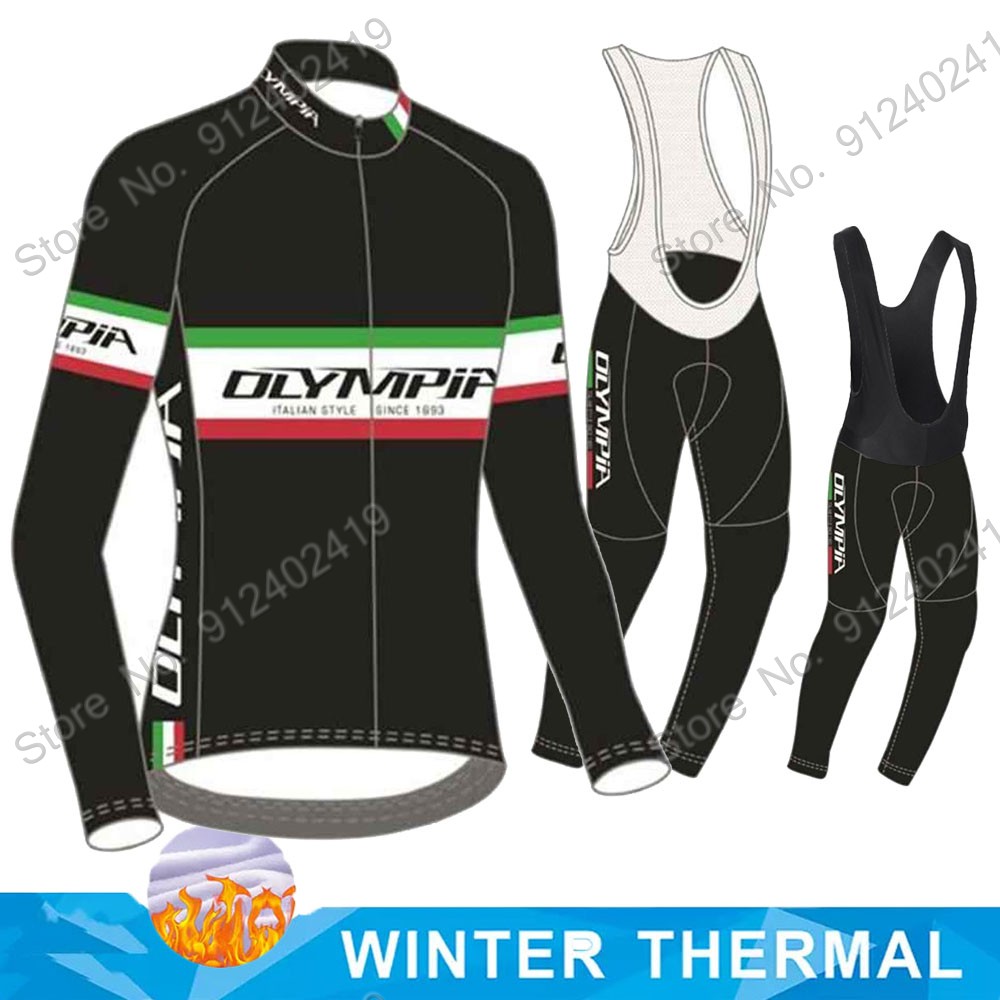 Bib Long Sleeve - Maglia Ciclismo 2023 Olympia Italia drużynowa