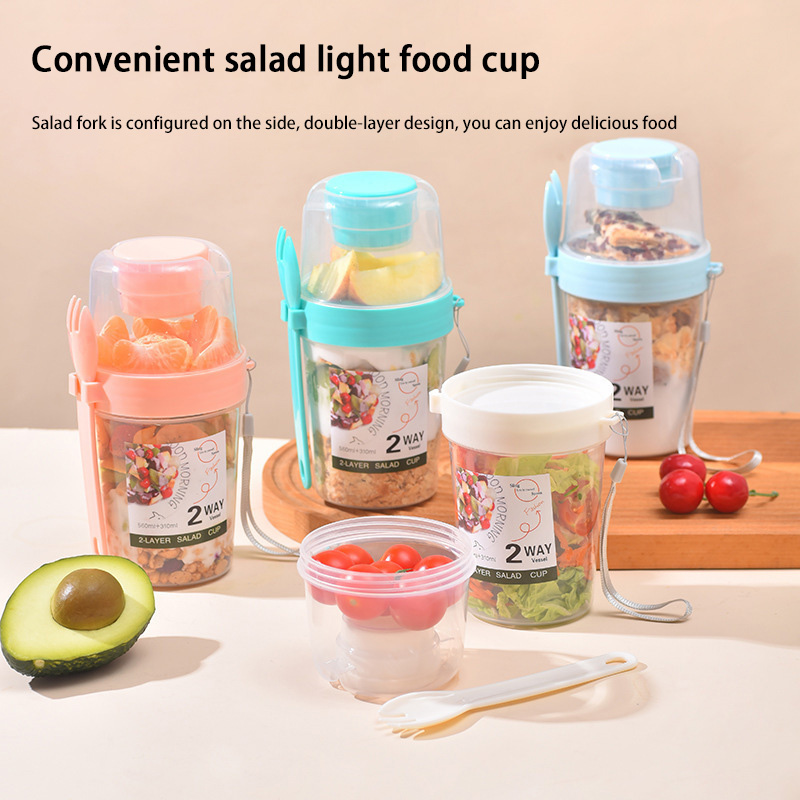 Baby Food Oatmeal - Przenośny Kubek na Śniadaniową Sałatkę z