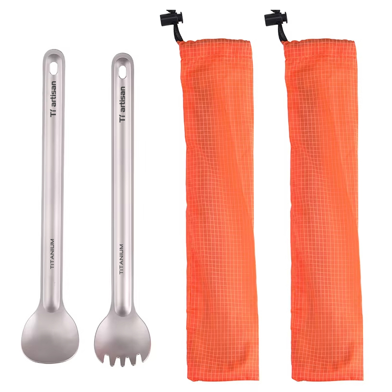 Weaning Spoon Set - Tiartisan czyste sztućce tytanowe ultralekka łyżka
