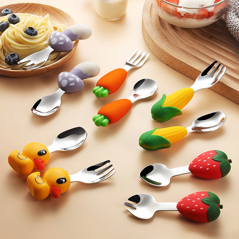 Baby Food Kit - Stal nierdzewna 304, dziecięca zastawa stołowa,
