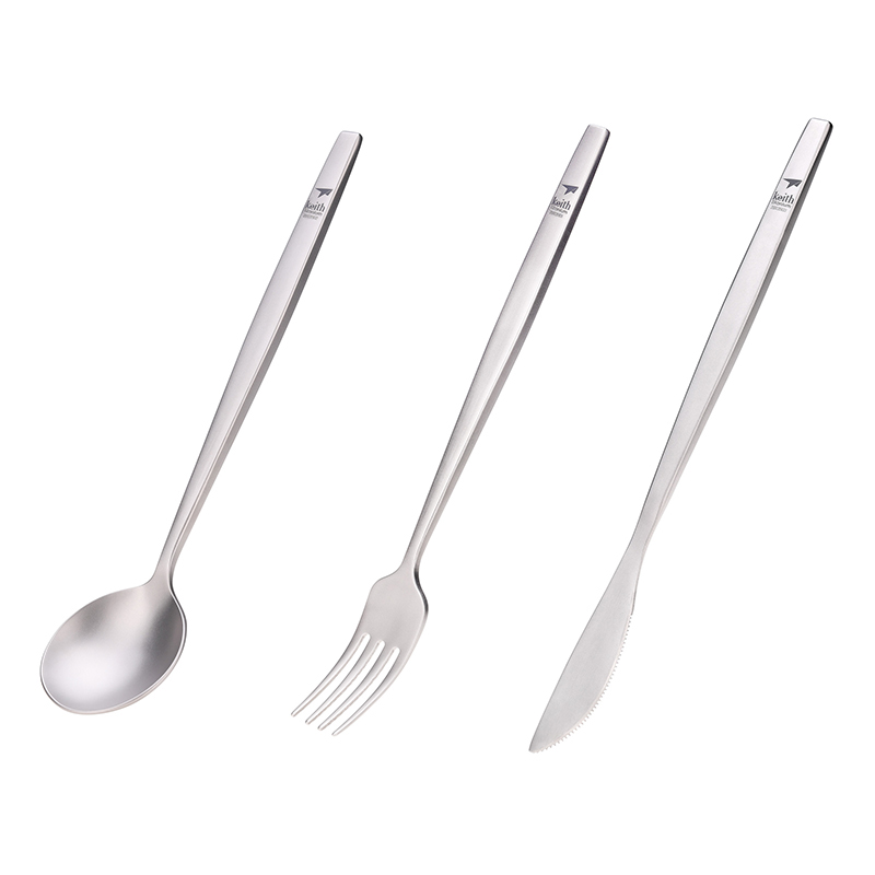 Weaning Spoon Set - Keith tytanowa przenośna łyżka widelec nóż