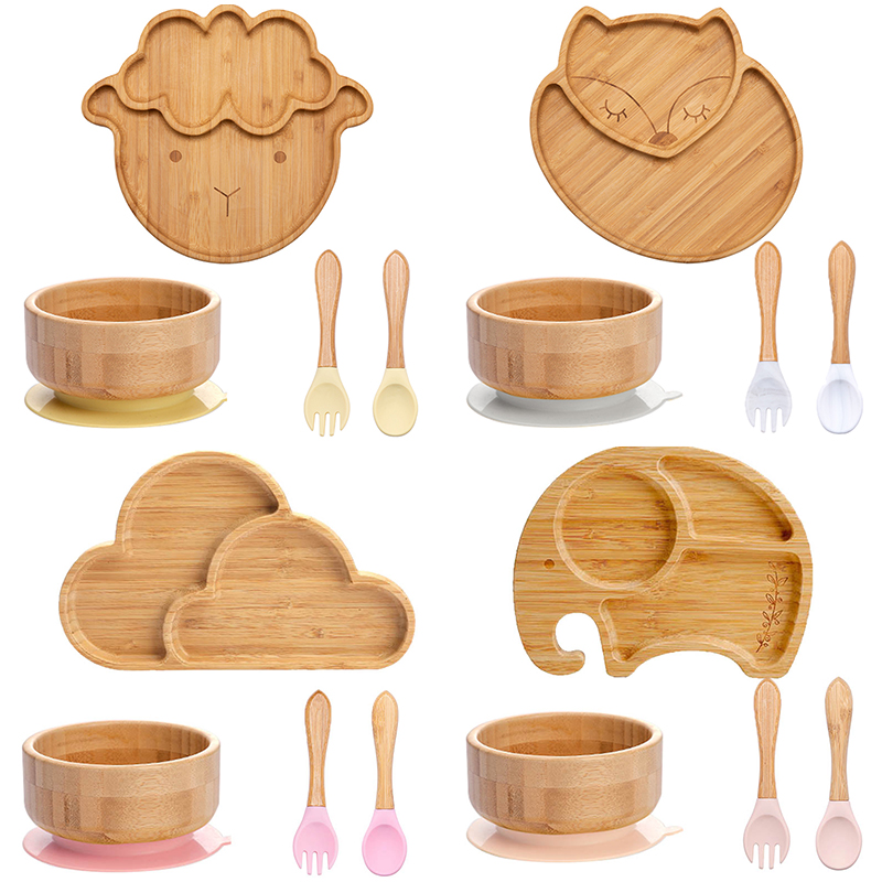 Baby Food Universe - 4 szt. Zastawa stołowa dla dzieci