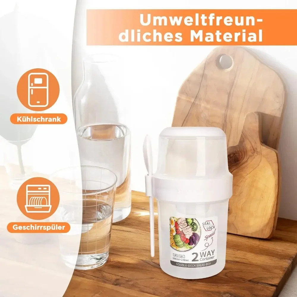 Baby Food Oatmeal - Zestaw pojemników na śniadanie: kubeczki na