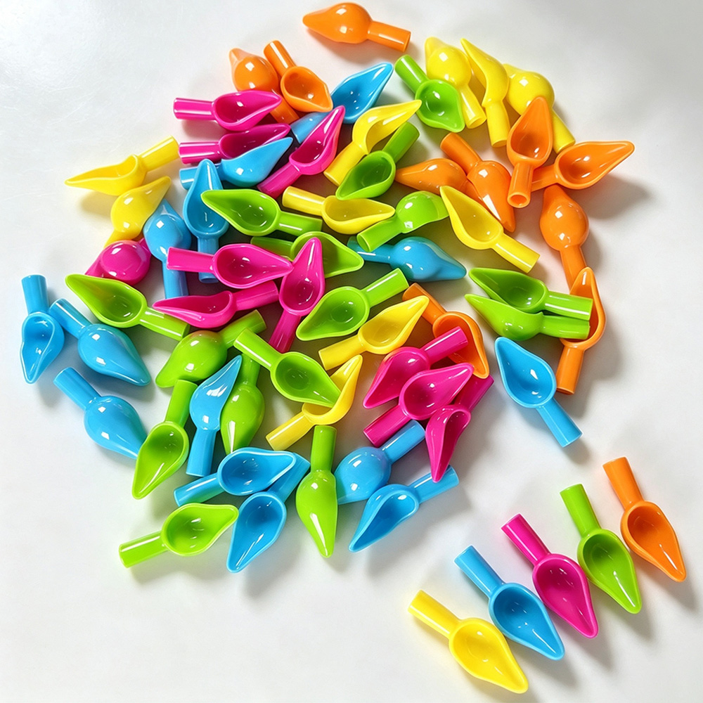 Baby Food Flavors - Mini kolorowe plastikowe łyżeczki do karmienia,
