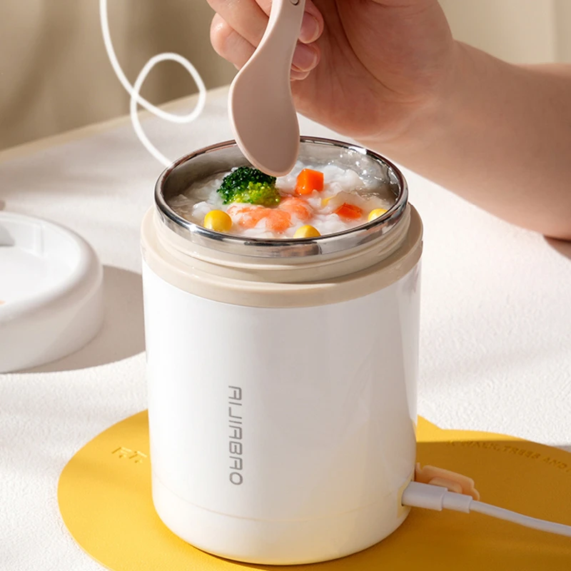 Baby Food Warmer Portable - 600ML USB Elektryczne podgrzewanie Lunch Box