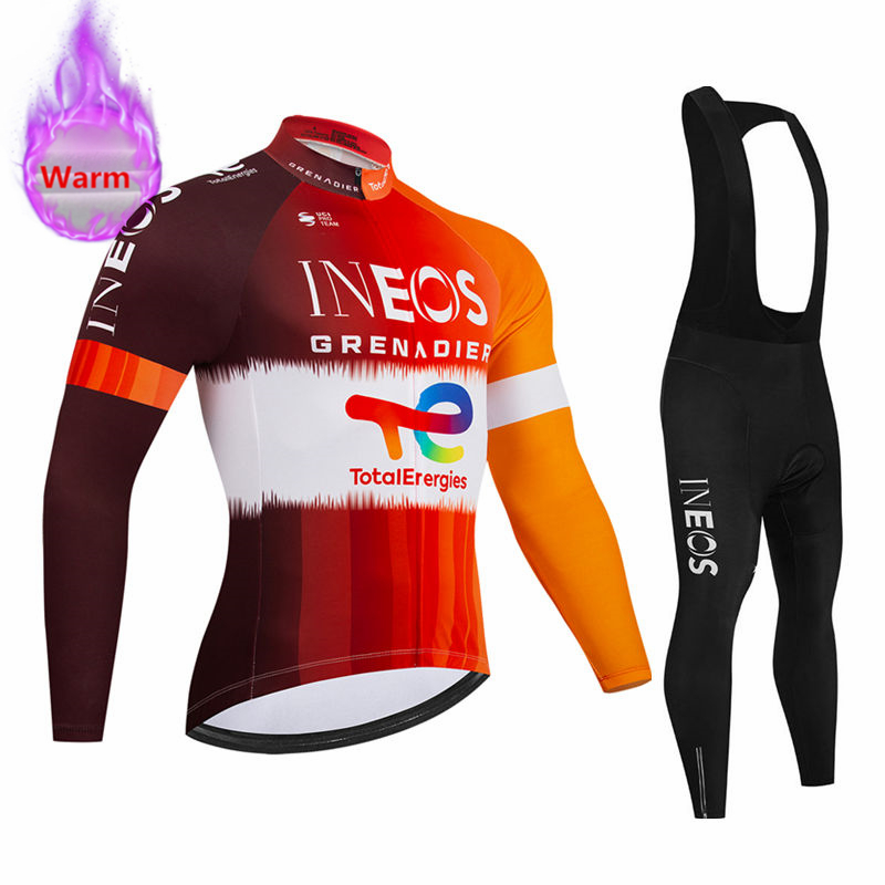 Bib Long Sleeve - Zestaw kolarski Ineos Team Winter: koszulka