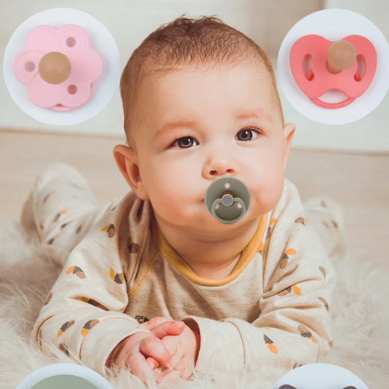 Baby Food Flavors - 2 sztuki smoczków dla niemowląt, dwukolorowe,