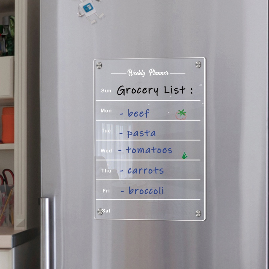 1szt akrylowa lodówka magnetyc – Baby Food Schedule recenzja i cena