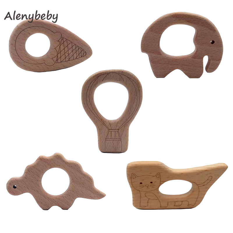 Drewniany gryzak Cartoon DIY d – Baby Food Organic recenzja i cena