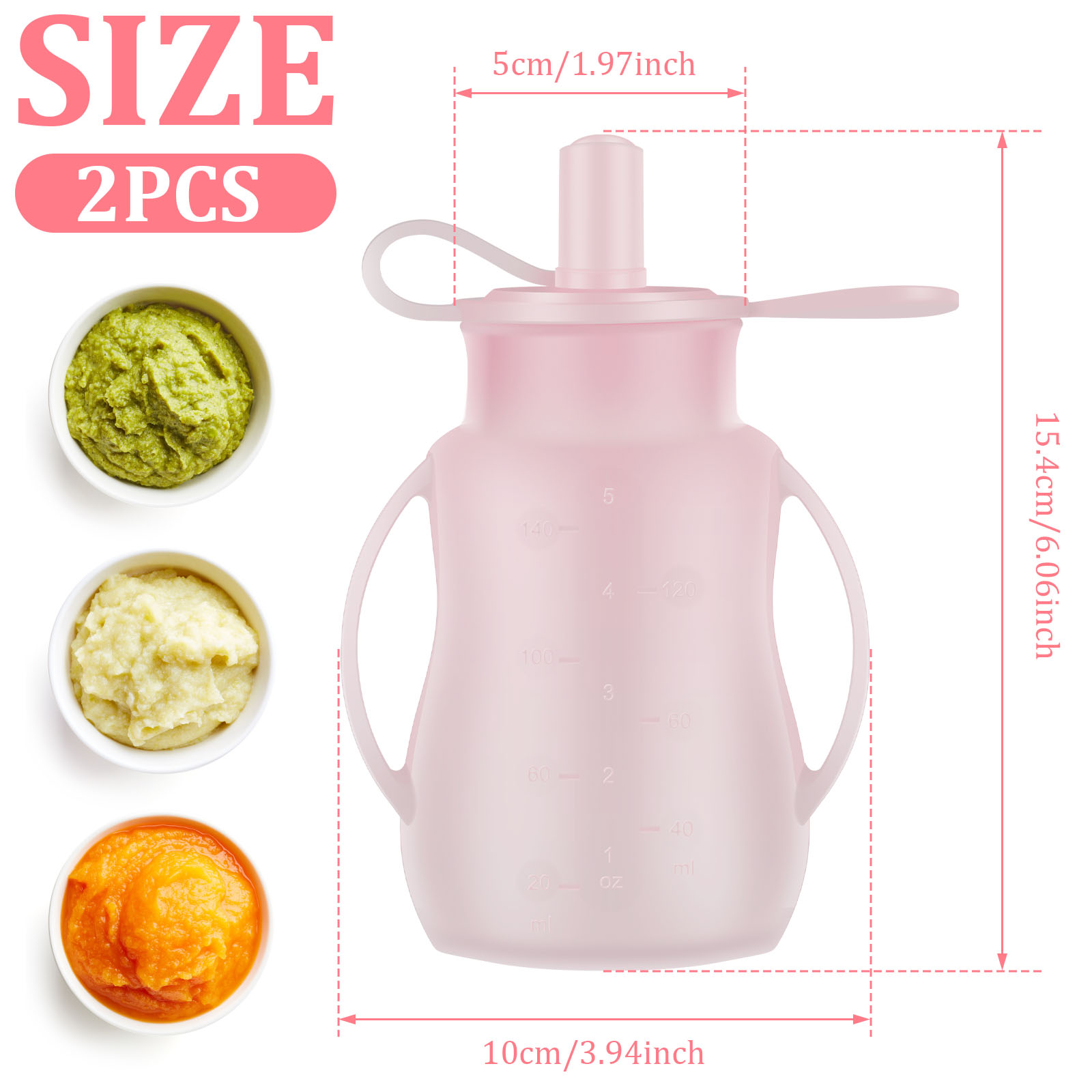 2szt Woreczki do karmienia nie – Baby Puree Pouch recenzja i cena