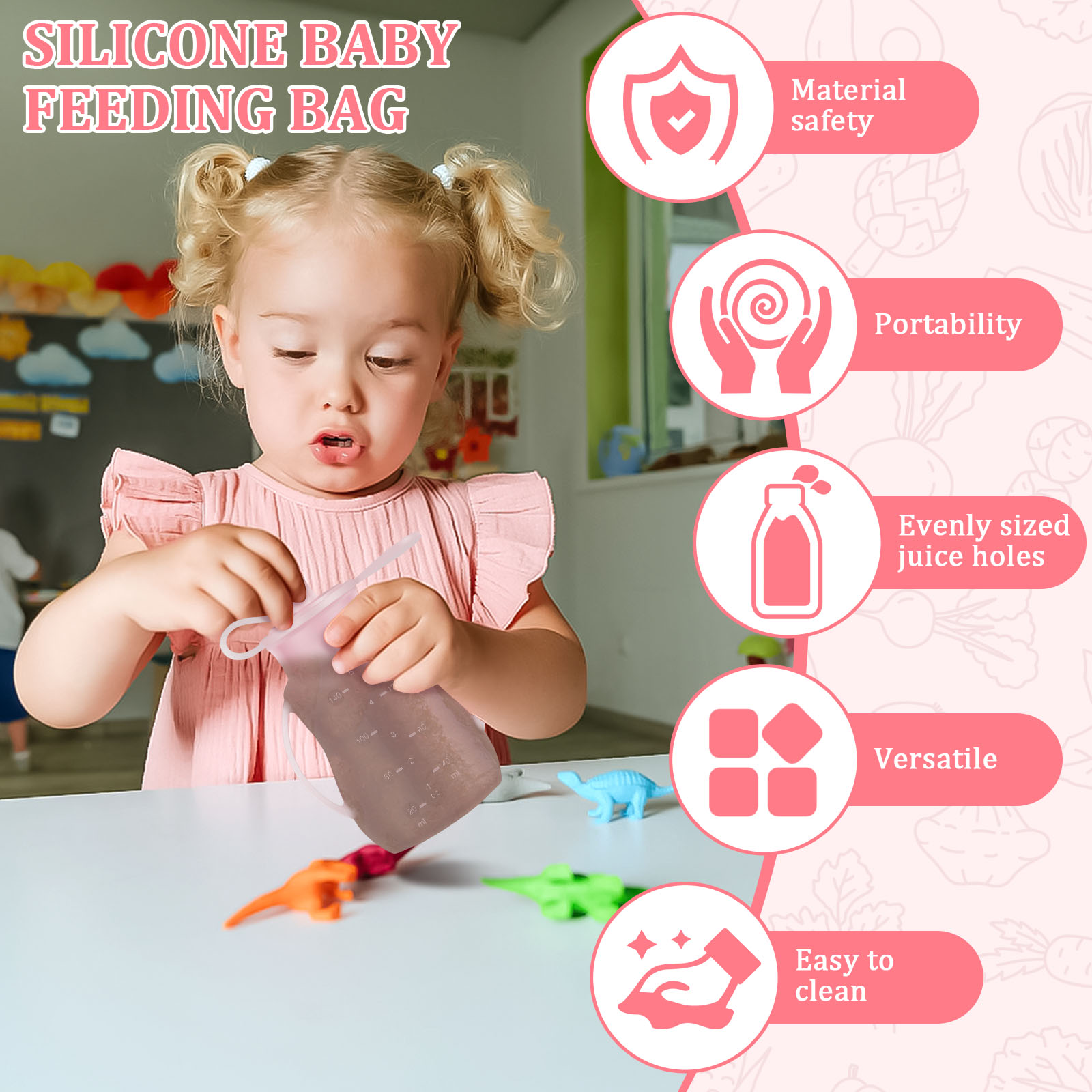 2szt Woreczki do karmienia nie – Baby Puree Pouch recenzja i cena