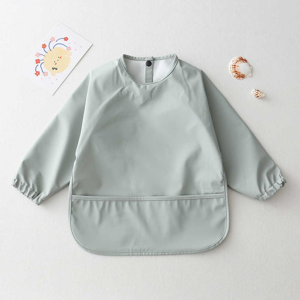 Jednokolorowe śliniaki do karm – Bib Long Sleeve recenzja i cena