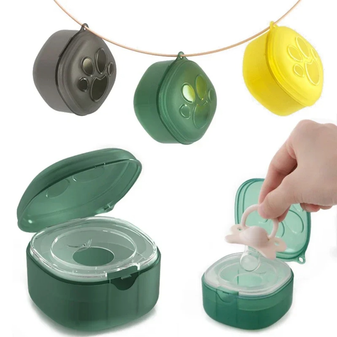 Pudełko na smoczek z silikonu  – Baby Food Grade recenzja i cena