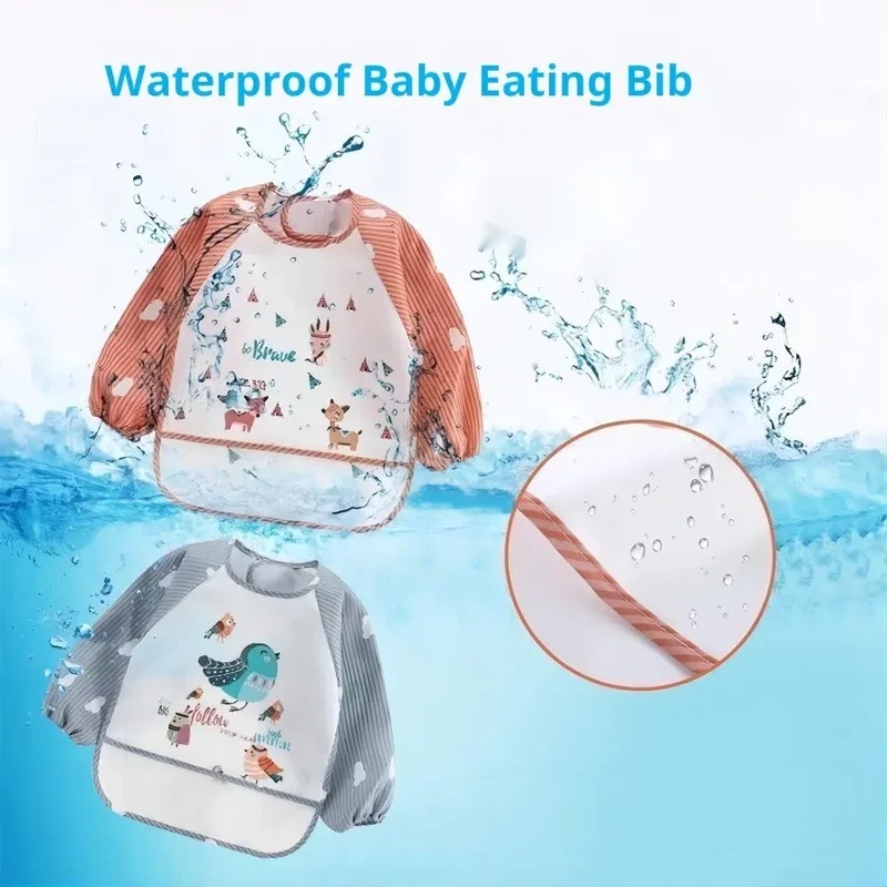1-5 szt. Śliniak z długim ręka – Bib Long Sleeve recenzja i cena